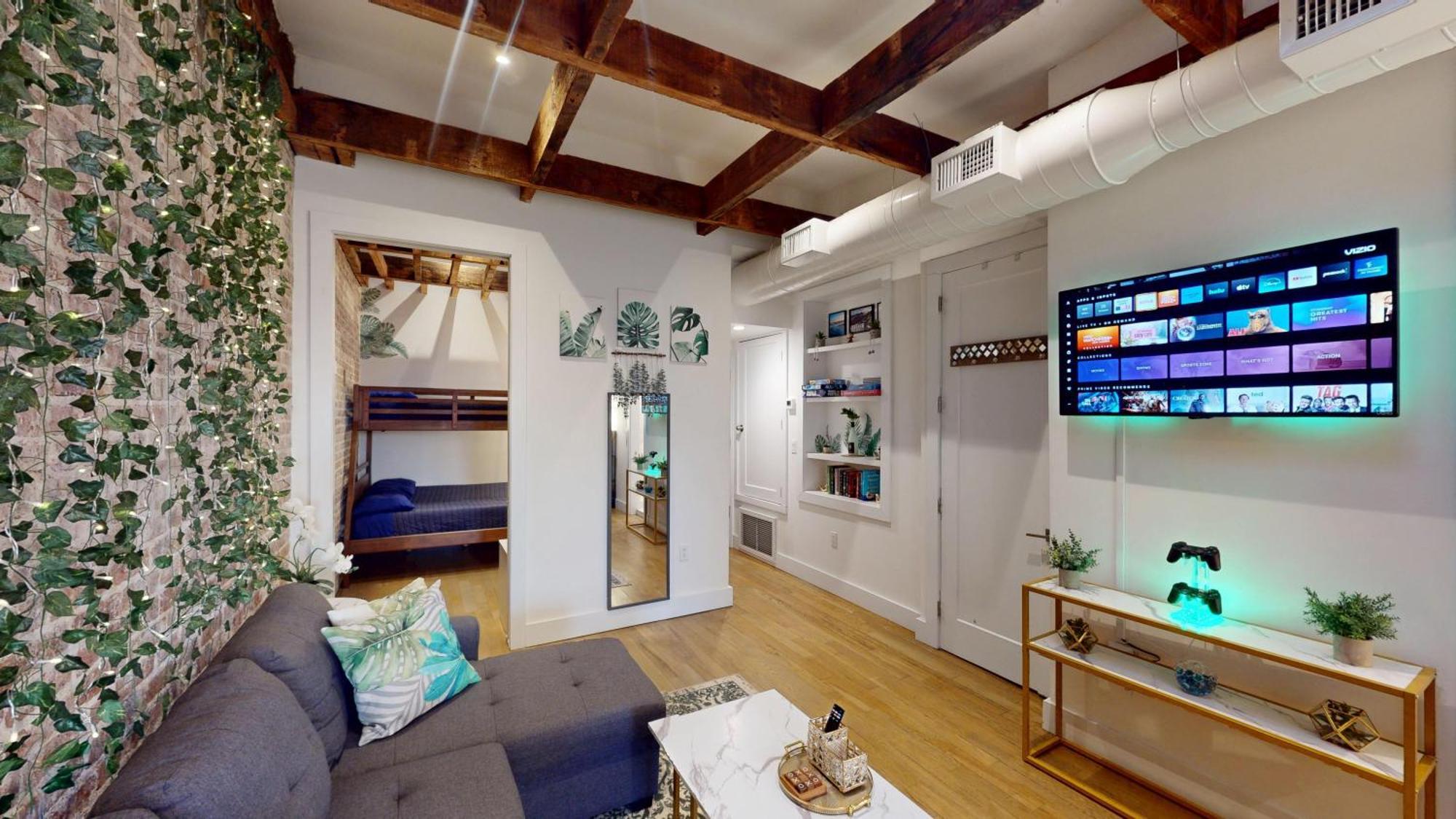 הובוקן Chic Penthouse 15 Minutes From Nyc - Bus Stop At Doorstep מראה חיצוני תמונה